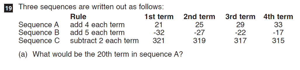 Question 30 - CSSE Maths 2020 Entry Paper