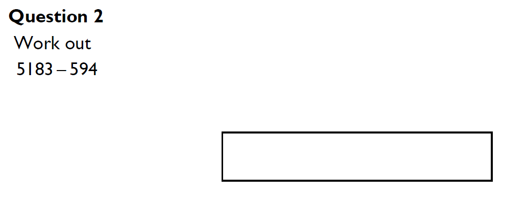 Question 02 King's High Warwick 11 Plus Maths Entrance Exam Paper