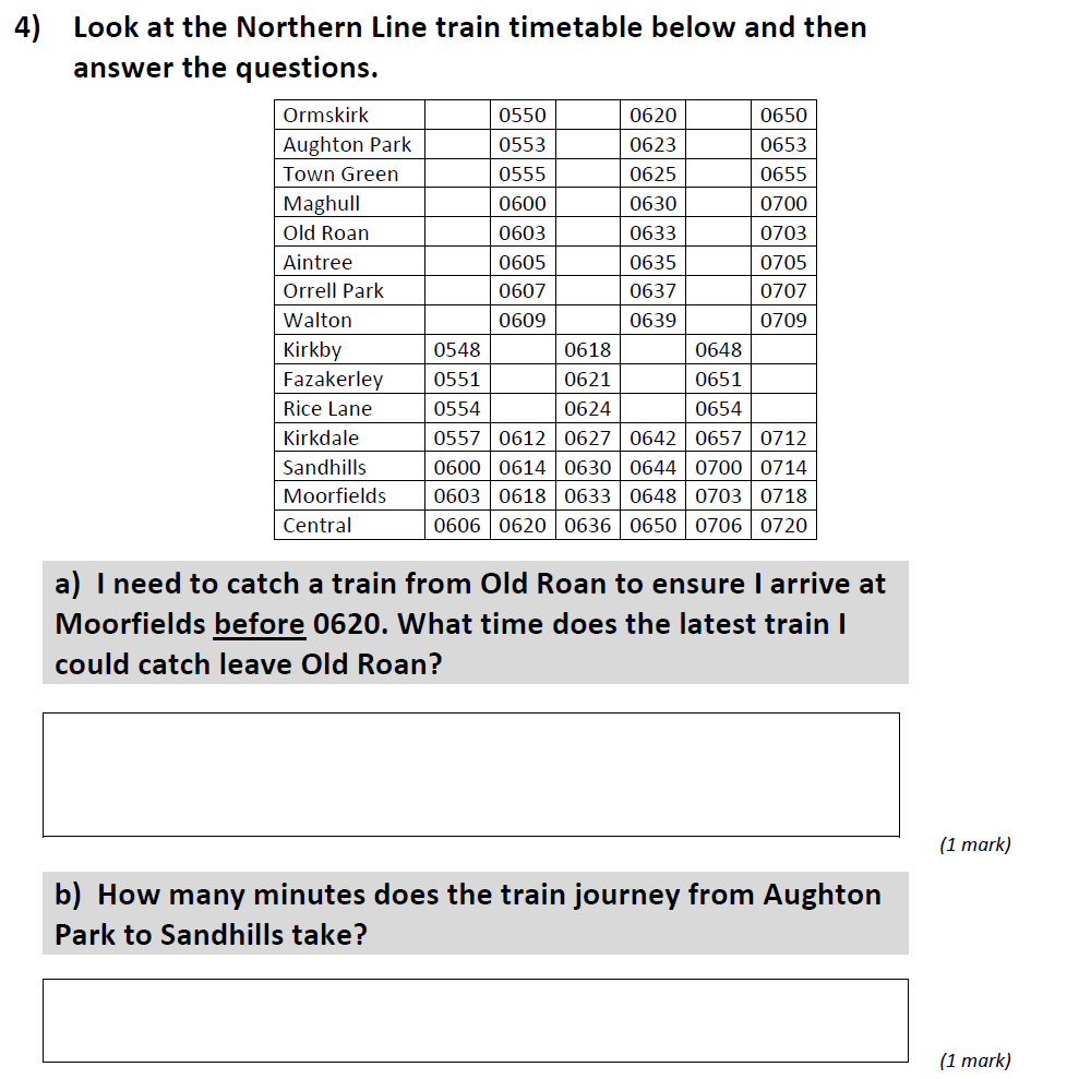 Question 04 - St Anselms College 2021 11 Plus Maths Sample Paper 2