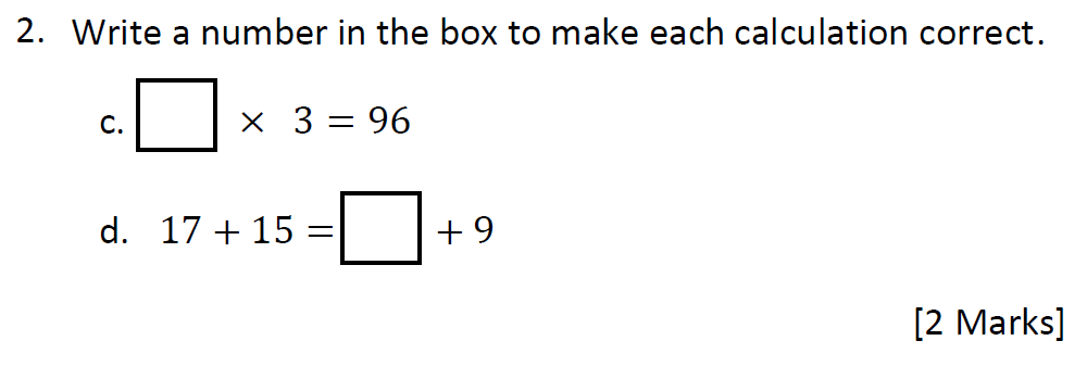 Question 06 The Grammar School at Leeds 11 Pus Maths Entrance Paper 2021