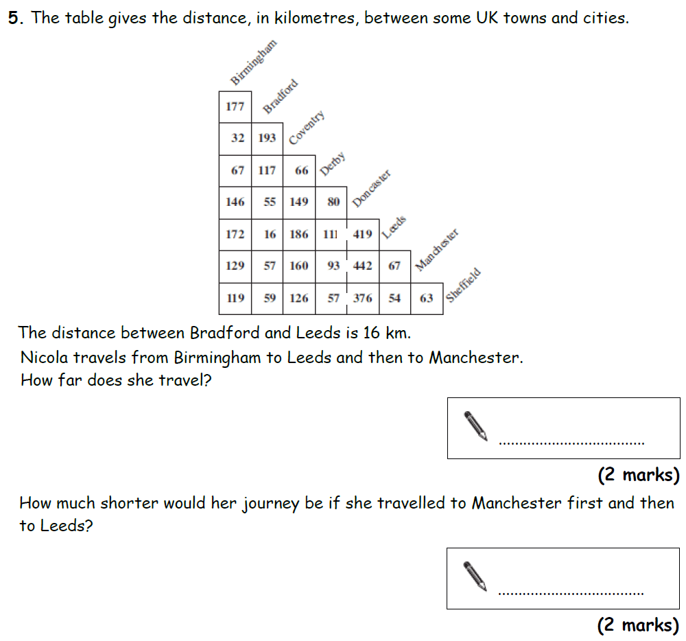 Question 07 - Bradford Grammar 11 Plus Maths Specimen Paper