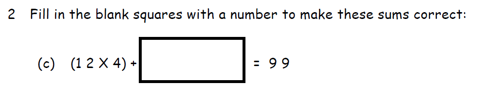 Question 09 Downside School 11 Plus Exam Maths Specimen B 2020