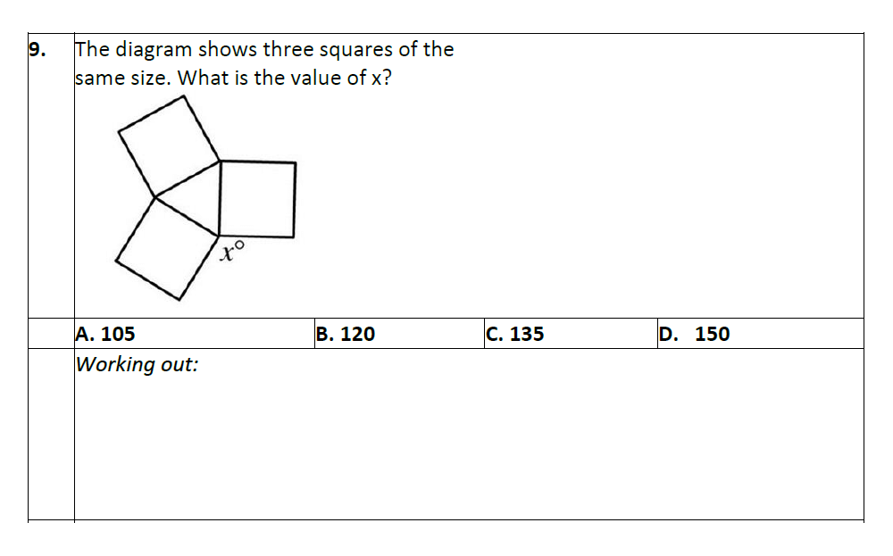 Question 09 Eltham College Year 7 Entrance and Scholarship Exam 2023