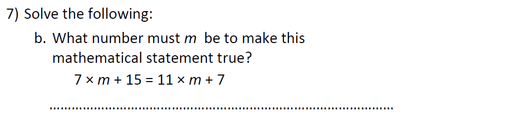 Question 10 - St Anselms College 2021 11 Plus Maths Sample Paper 1