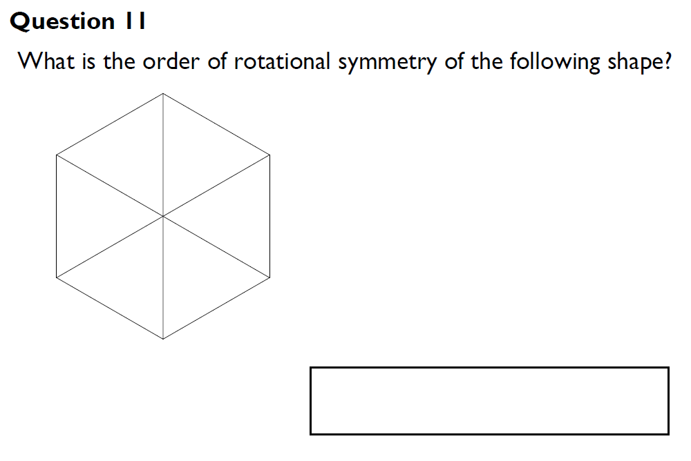 Question 11 King's High Warwick 11 Plus Maths Entrance Exam Paper