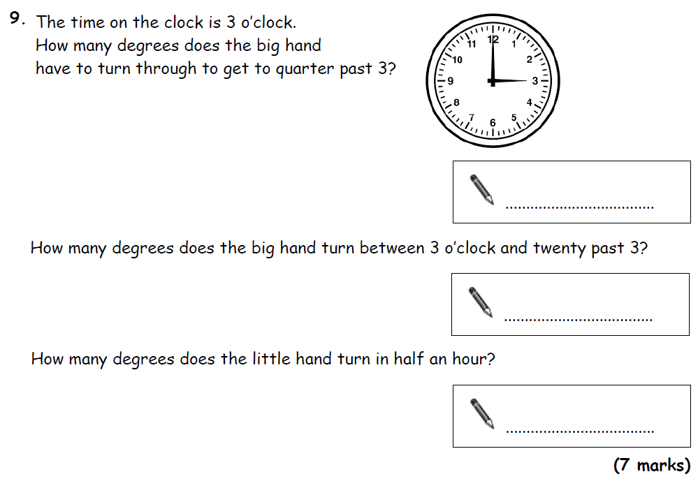 Question 12 - Bradford Grammar 11 Plus Maths Specimen Paper