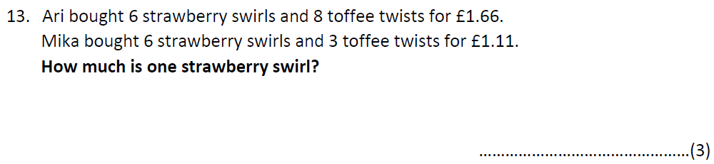 Question 14 - Bancroft's School 11 Plus Maths Entrance Paper 2024