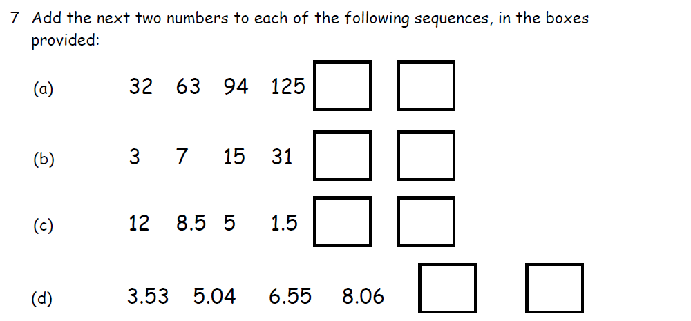 Question 15 - Downside School 11 Plus Exam Maths Specimen B 2021