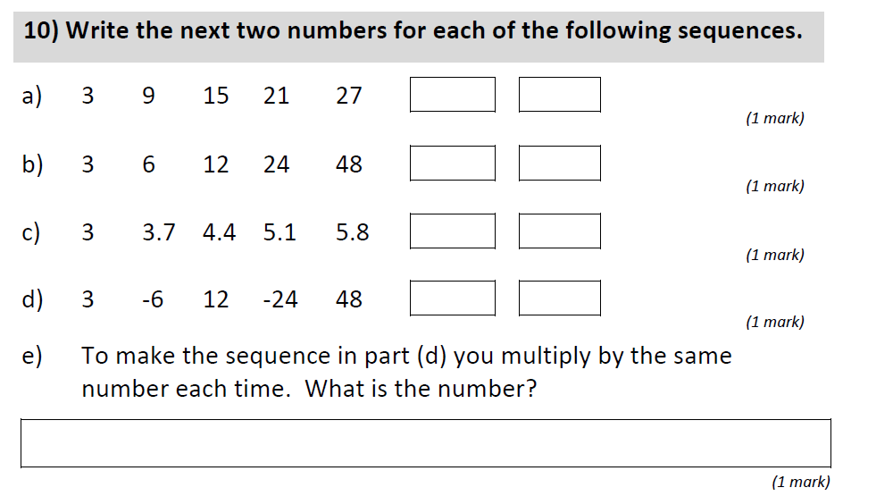 Question 15 - St Anselms College 2021 11 Plus Maths Sample Paper 2