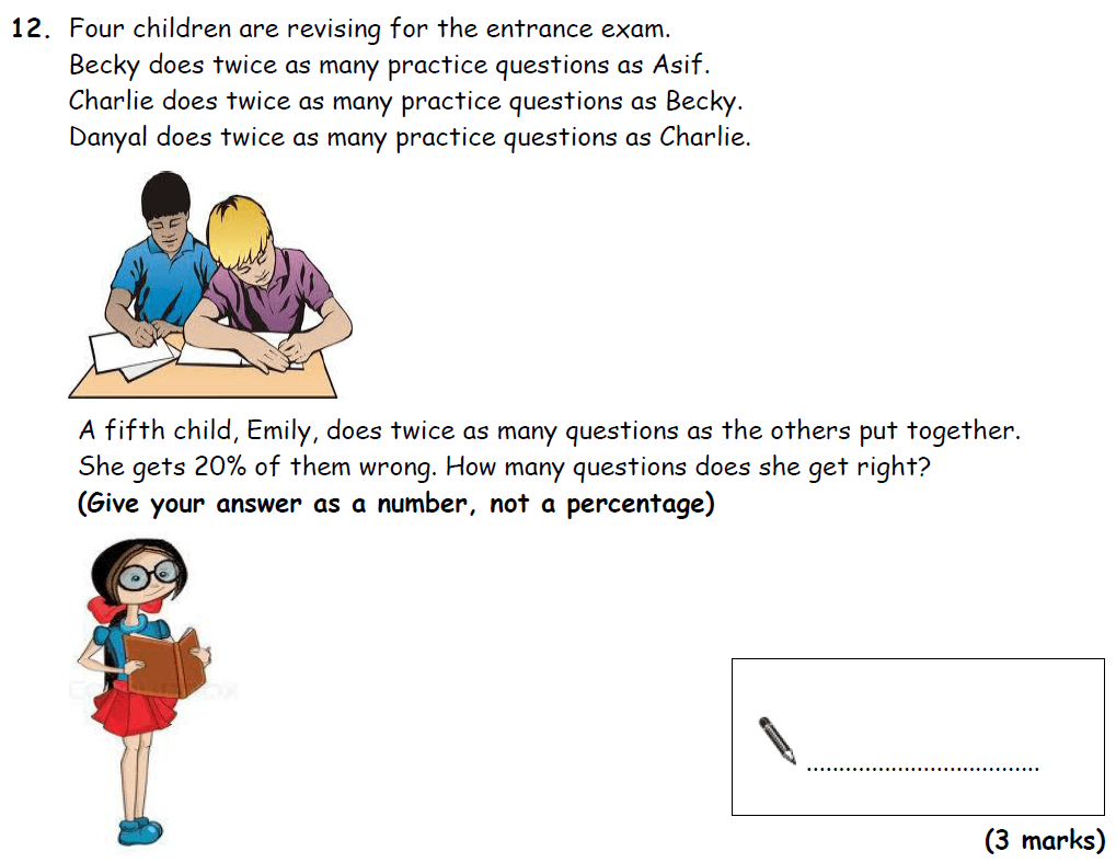 Question 16 - Bradford Grammar 11 Plus Maths Specimen Paper