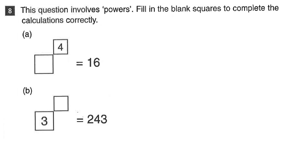 Question 17 CSSE Maths 2019 Entry Paper