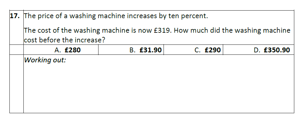 Question 17 Eltham College Year 7 Entrance and Scholarship Exam 2023