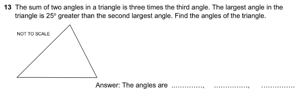 Question 18 - North London Collegiate School 11+ Exam Maths Paper 2020