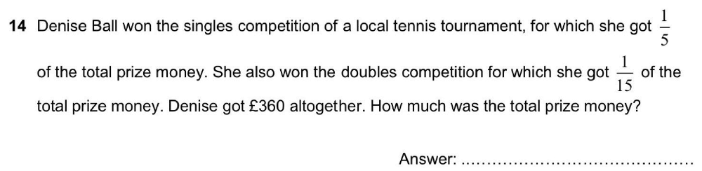 Question 19 - North London Collegiate School 11+ Exam Maths Paper 2020