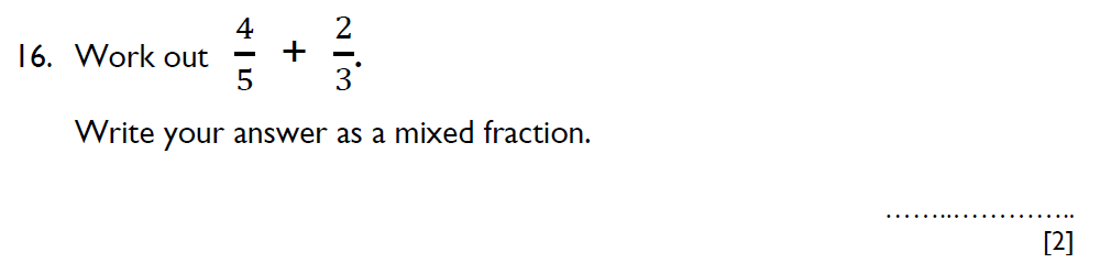 Question 20 Aldenham School 11 Plus Maths Sample Paper 2023