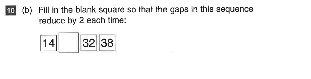Question 21 CSSE Maths 2019 Entry Paper