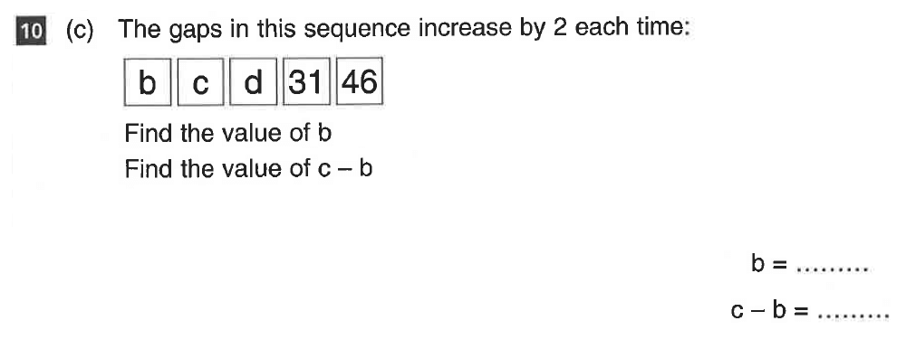 Question 22 CSSE Maths 2019 Entry Paper