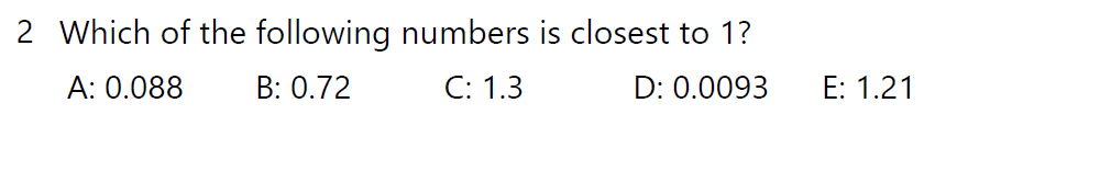 Question 22 Haileybury 11 Plus Maths Sample Assessment 3