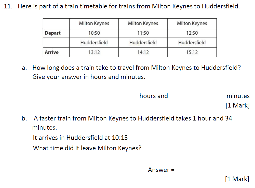 Question 22 The Grammar School at Leeds 11 Pus Maths Entrance Paper 2021