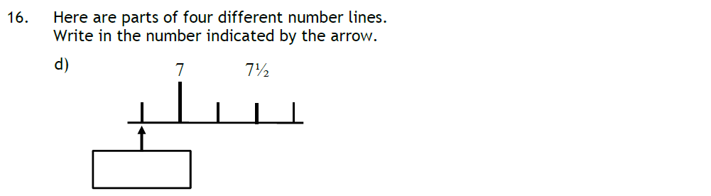 Question 23 - Reading Blue Coat School 11 Plus Maths Sample Paper