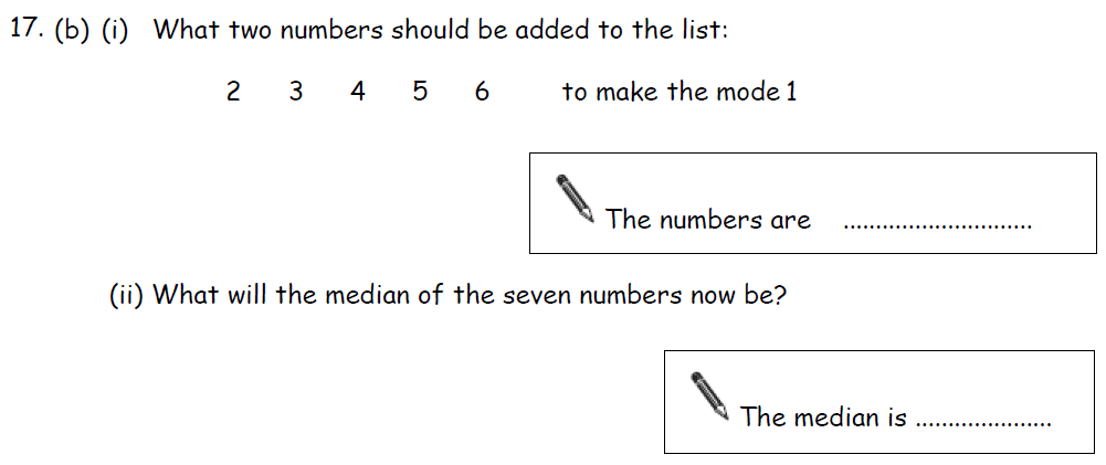 Question 25 - Bradford Grammar 11 Plus Maths Specimen Paper