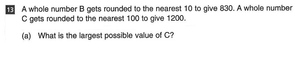 Question 27 CSSE Maths 2019 Entry Paper