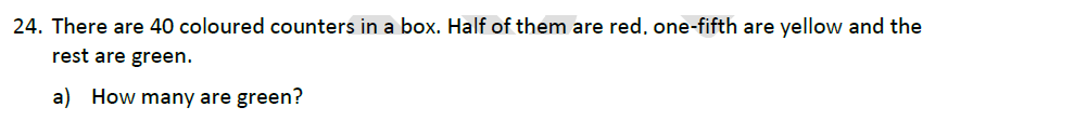 Question 30 - Whitgift School 11+ Maths Entrance Exam Sample Paper 2023