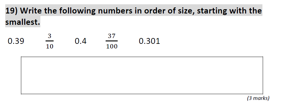 Question 31 - St Anselms College 2021 11 Plus Maths Sample Paper 2