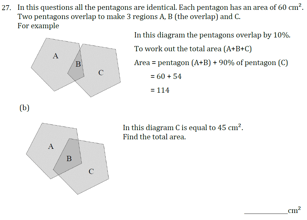 Question 31 - Withington Girls School 11+ Maths Sample Paper 2022