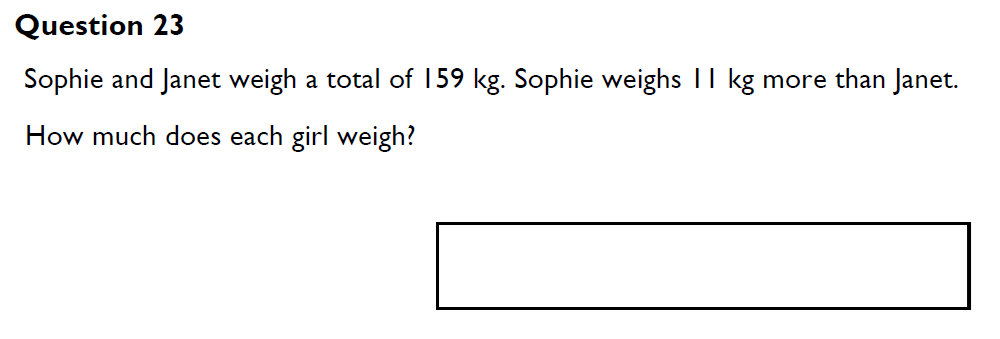 Question 33 King's High Warwick 11 Plus Maths Entrance Exam Paper
