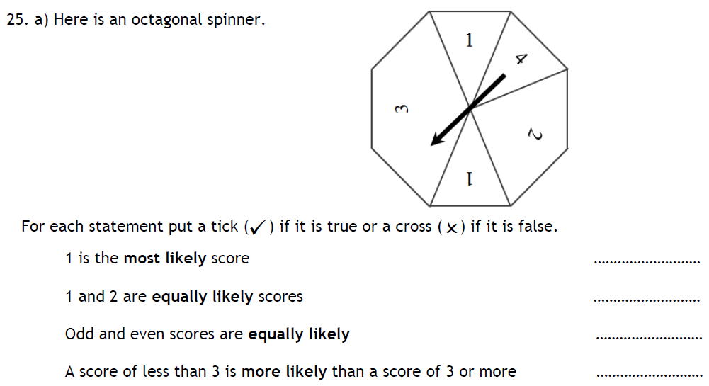 Question 39 - Reading Blue Coat School 11 Plus Maths Sample Paper