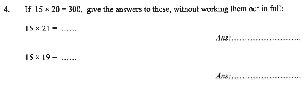 Question 05 - Caterham School 11 Plus Maths Sample Questions