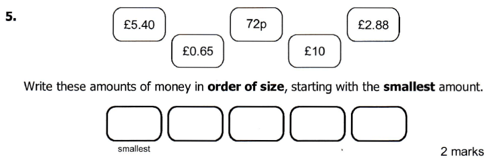 Question 05 - Highgate School 7 Plus Maths Practice Paper 2