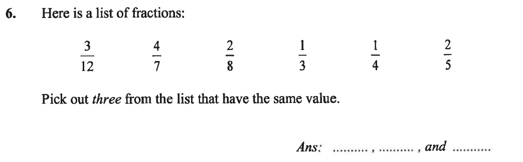 Question 08 - Caterham School 11 Plus Maths Sample Questions