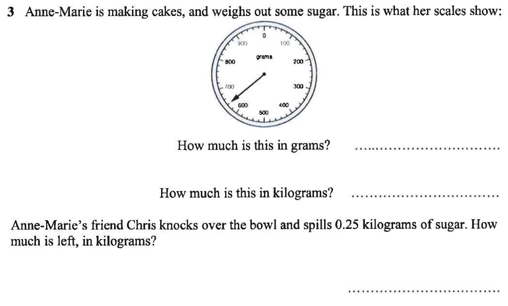 Question 20 - Caterham School 11 Plus Maths Sample Questions