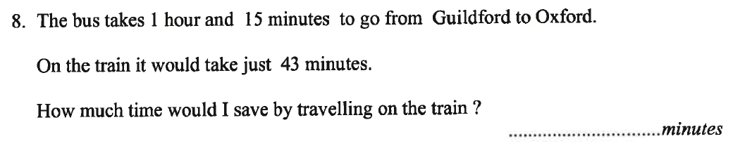 Question 27 - Caterham School 11 Plus Maths Sample Questions