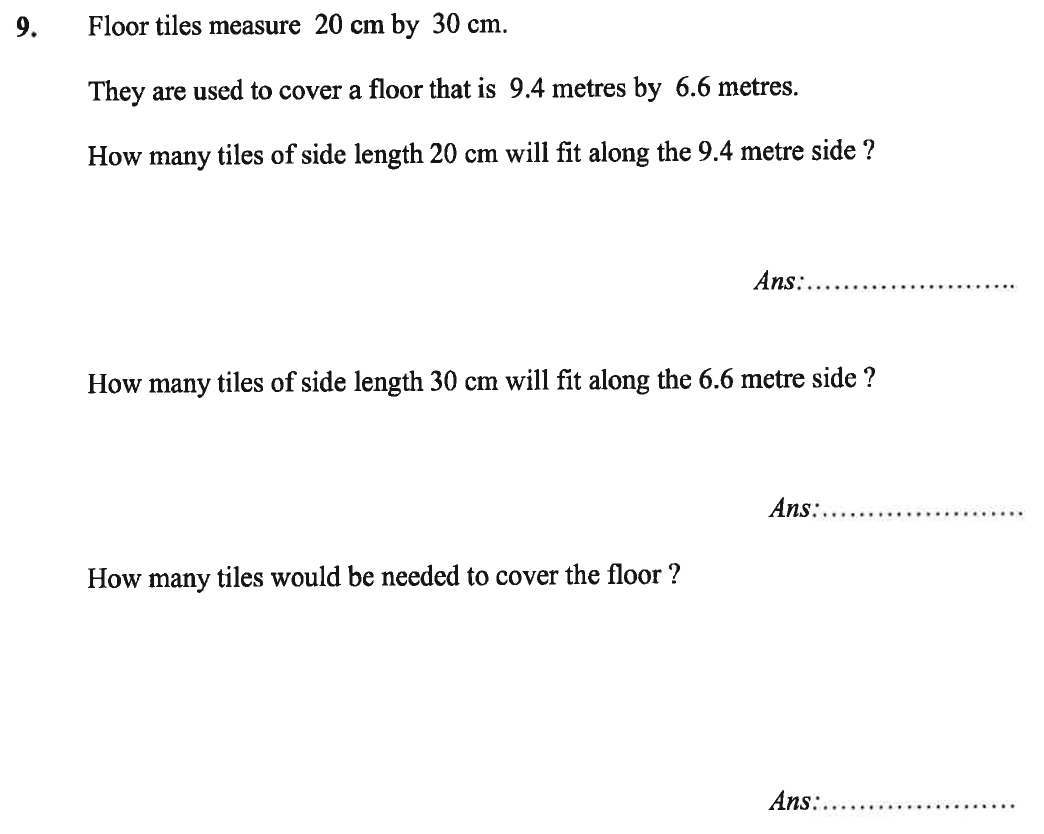 Question 28 - Caterham School 11 Plus Maths Sample Questions