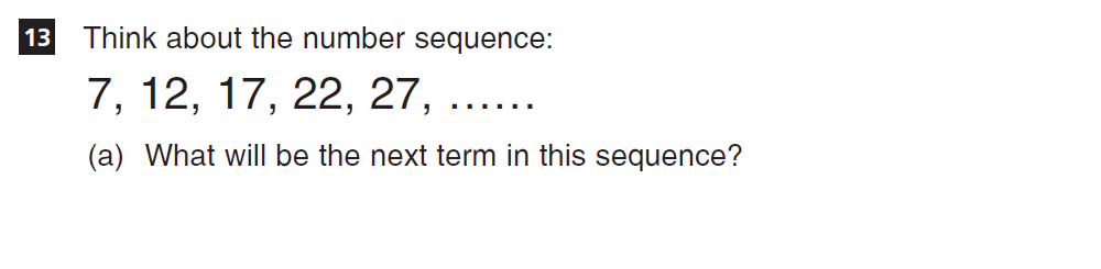 Question 33 CSSE Maths 2018 Entry Paper
