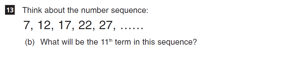 Question 34 CSSE Maths 2018 Entry Paper