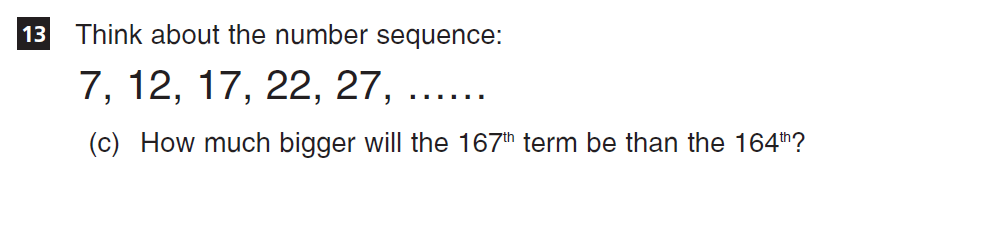 Question 35 CSSE Maths 2018 Entry Paper