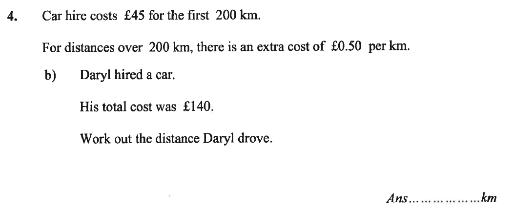 Question 38 - Caterham School 11 Plus Maths Sample Questions