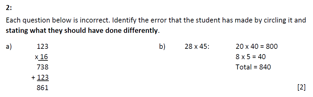 Question 02 - St Marys Crosby 13 Plus Maths Test Sample Paper