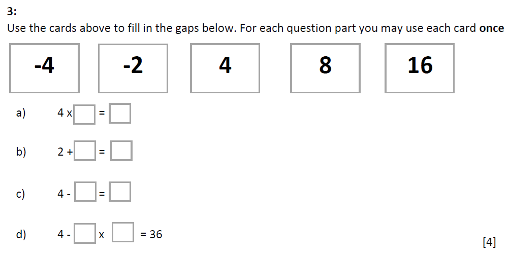 Question 04 - St Marys Crosby 13 Plus Maths Test Sample Paper