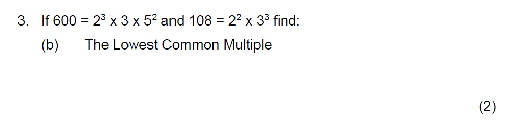 Question 05 - The Grammar School at Leeds Year 9 Entrance Maths Sample Paper