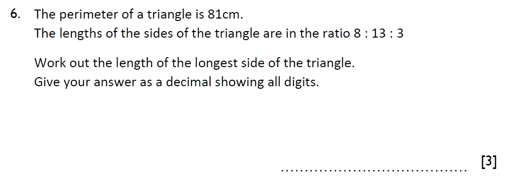 Question 06 - Reigate Grammar School 13 Plus Maths Sample Paper 2 - Calculator