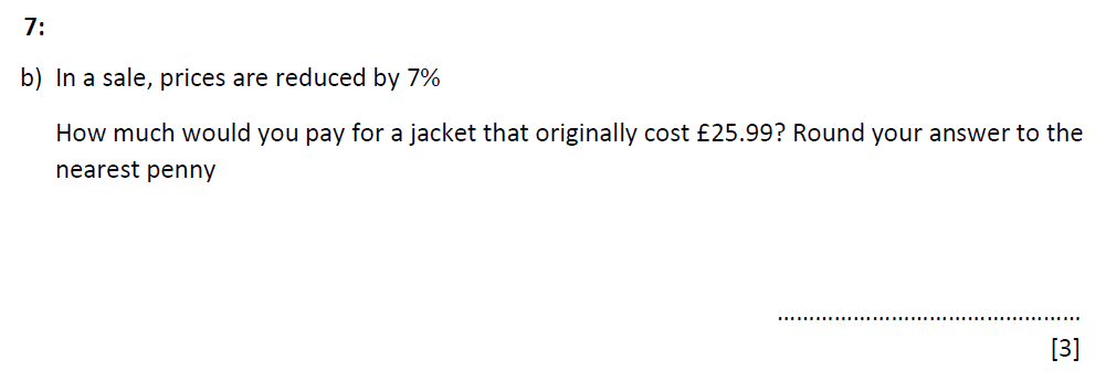 Question 10 - St Marys Crosby 13 Plus Maths Test Sample Paper