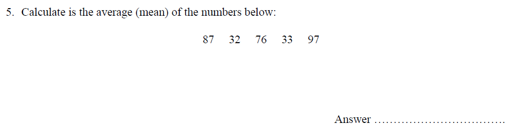 Question 12 - Oundle School - 10 Plus Maths Entrance Exam Paper 2014
