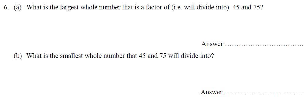 Question 13 - Oundle School - 10 Plus Maths Entrance Exam Paper 2014
