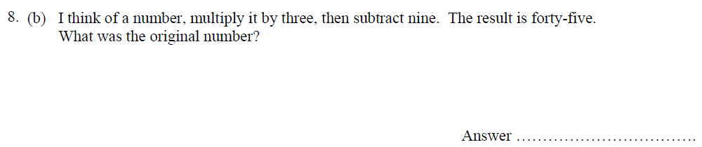 Question 16 - Oundle School - 10 Plus Maths Entrance Exam Paper 2014