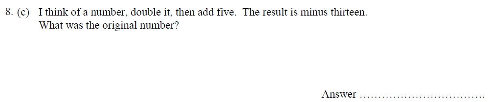 Question 17 - Oundle School - 10 Plus Maths Entrance Exam Paper 2014